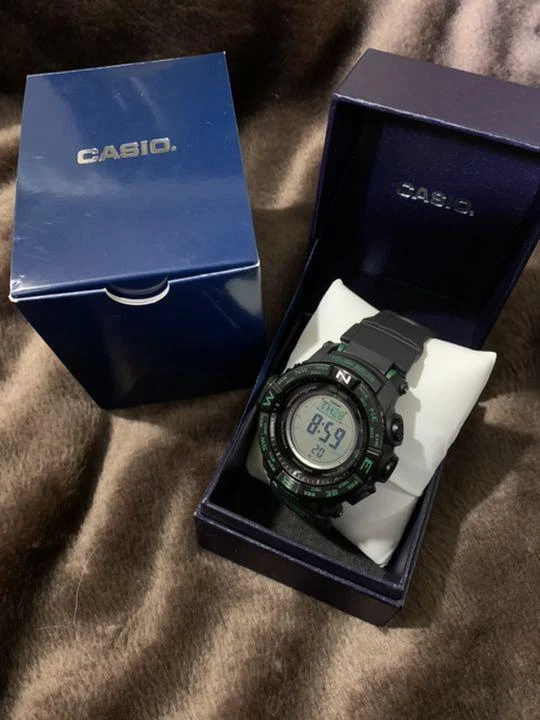CASIO PRO TREK PRW-S3500-1JF Green Tough Solar Men's Watch | eBay