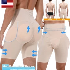 Men Fake Ass Butt Lifter Hip Enhancer Body Shaper Briefs Boxer Control Underwear