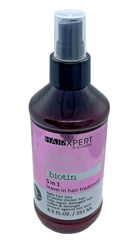 HAIRXPERT BY SJ CREATIONS BIOTIN 5 In 1 LEAVE IN FIGHT HAIR LOSS/REPAIR