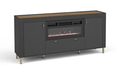 Kommode MOSSA MO7 mit elektrischem Kamin Sideboard 177x84x40 cm - Bild 1 von 4