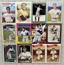 PHIL RIZZUTO - Huge 12 card lot! Topps-Fleer-Seell+! Yankees+! HOF $$$