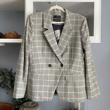 NWT J. Crew Devon Blazer in Plaid Italian Stretch Wool Size 14