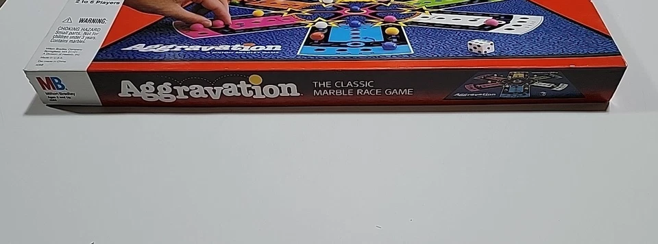 De colección 1989 Milton Bradley Aggravation The Classic Marble Race Juego Completo Foto 3 de 4
