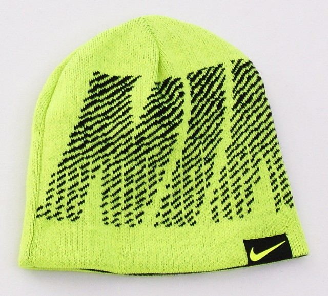 Nike Boys Reversible Jacquard Beanie Hat Volt One Size 9a2593369 for sale online | eBay