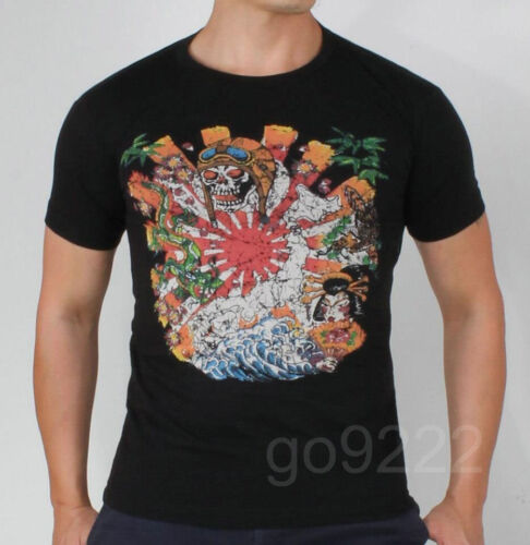 NWT-Authentic Men's Ed hardy Japan Scratched Slim SS T-shirts Tee Size XXL