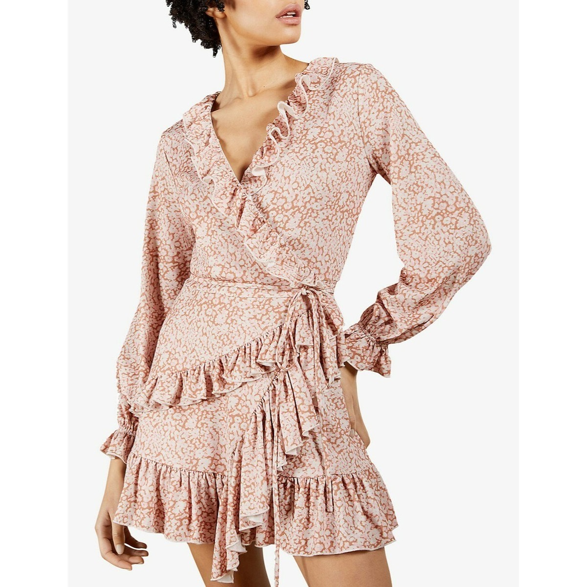 ted baker light pink floral dress Ted Baker Women's Midori Sleeveless Boat Neck Printed Twofer Dress & Sweater - Pink - Size X Small