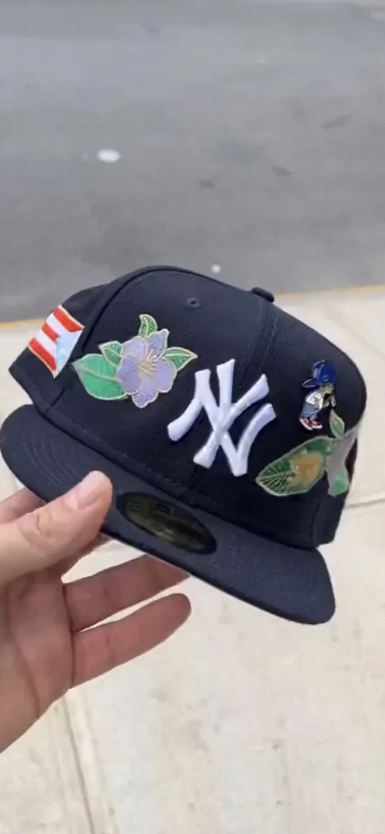 New York Yankees New Era Maldito Gedo Flor De Maga Puerto Rico 7 5/8 Navy  Hat