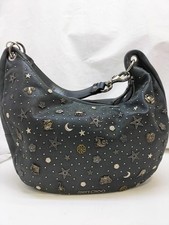 JIMMY CHOO Zodiac Leather Star Studs Shoulder...
