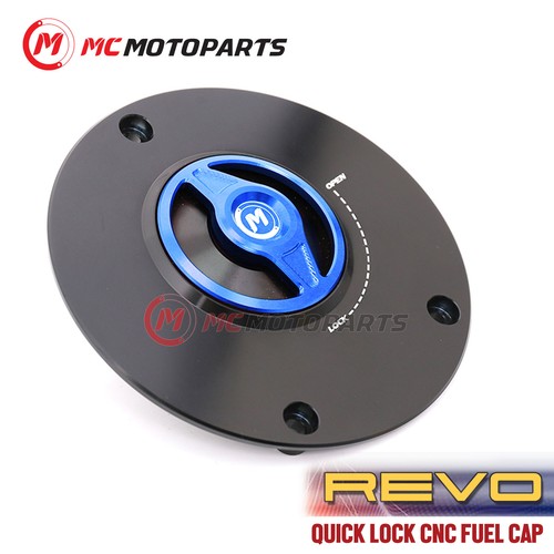 Tapa de combustible de liberación rápida CNC REVO sin llave para Kawasaki Ninja 1000SX ZX-10R 14-19 - Imagen 6 de 10