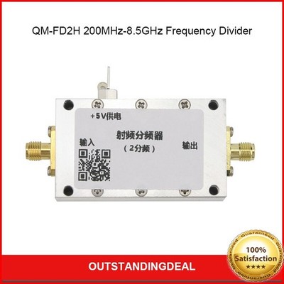 QM-FD2H 200MHz-8.5GHz Frequency Prescaler RF Frequency Divider Clock Divider ot2