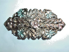 VINTAGE ART NOUVEAU DOGWOOD FLOWER 4" HAIR BARRETTE