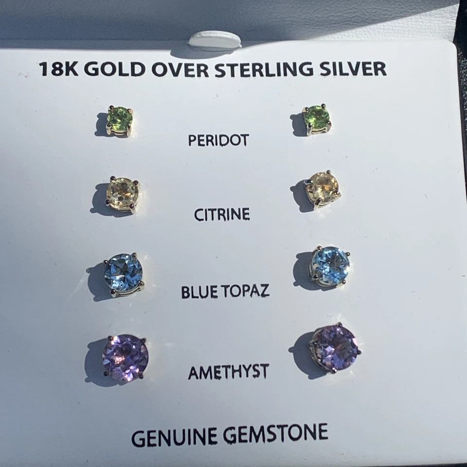 Conjunto de brincos de ouro 18k sobre prata esterlina Victoria Townsend  - Imagem 2 de 3