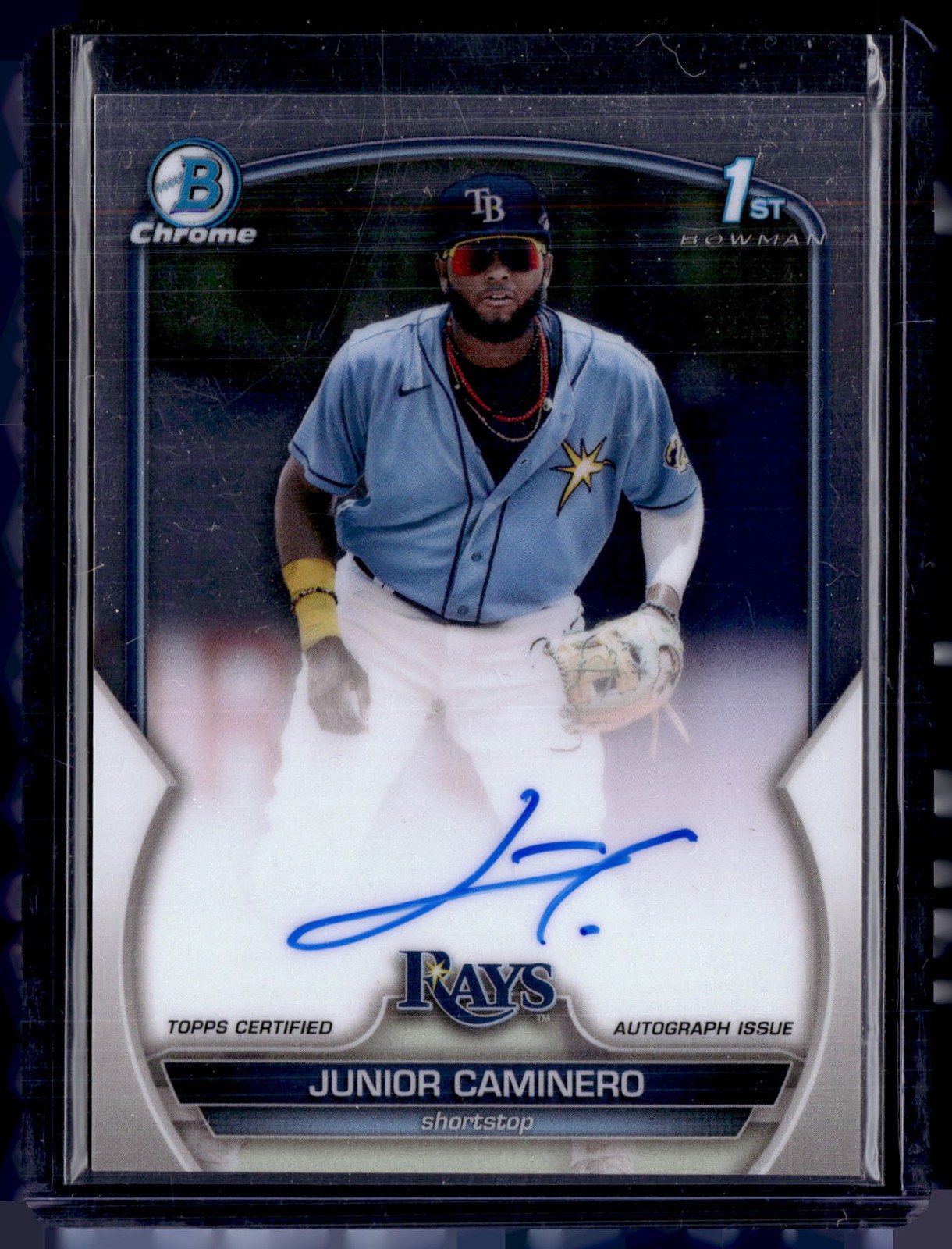 2023 Bowman #CPA-JCR Junior Caminero Chrome Prospect Autographs