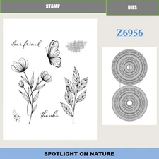 SPOTLIGHT ON NATURE Stamp Metal Cutting Dies for DIY Handmade Cards Scrapbook