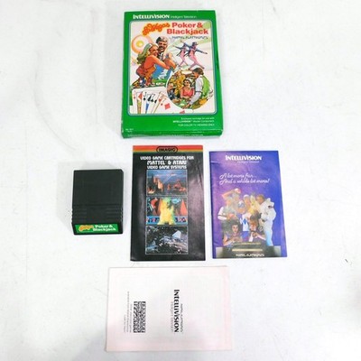 Intellivision Las Vegas Poker Blackjack Tested Working Complete In Box CIB
