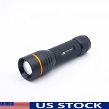 420 Lumens LED Flashlight Adjustable Focus Portable Light Camping AAA Batteries