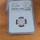 1964 Roosevelt Dime NGC PF 67 Cameo Silver Proof Philadelphia