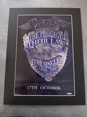 Prodigy Their Law Promo Original Album Advert Mounted 14x11''
