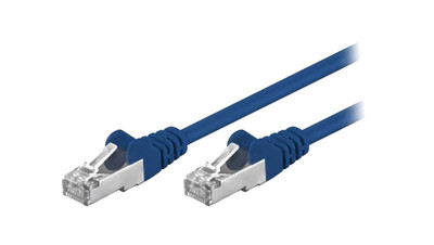 F/UTP5-CCA-200BL Patch cord F/UTP 5e linka CCA PVC niebieski 20m 26AWG