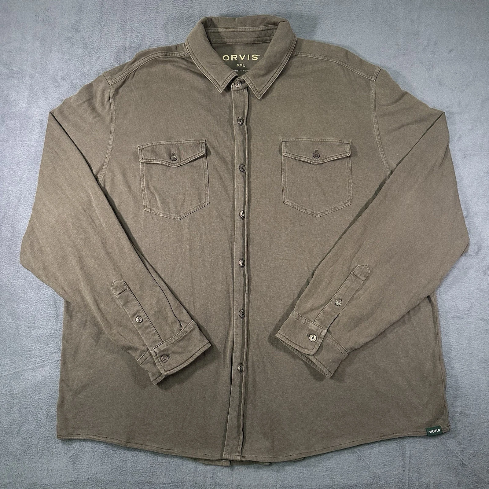 Orvis Button Up Shirt Brown Mens XXL Cotton Long Sleeve Outdoor Casual
Opens in a new window or tab