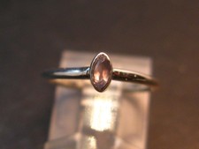 Genuine Alexandrite Gem Silver Ring From Russia - Size 4 - 1.25 Grams