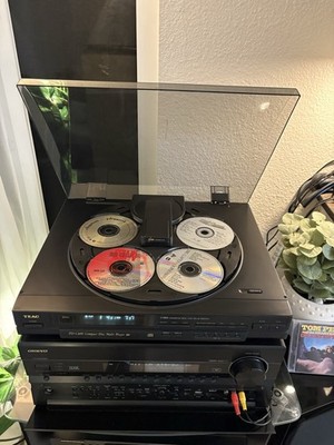 TEAC PD-C400 5 Disc Top Load CD Carousel Changer Player. Serviced Working. Japan