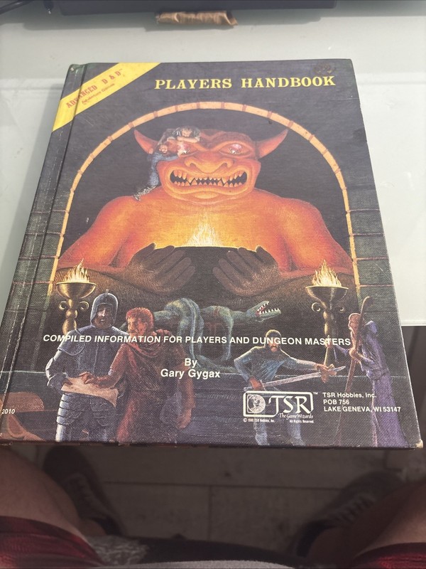 Advanced Dungeons and Dragons 2nd edition Players Handbook - 6th Printing