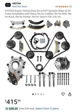 9-0753S Timing Chain Kit With VVT Oil Pump Water Pump Fits Chevy GMC Buick 3.6L