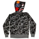 BAPE ABC Camo Shark WGM Full Zip Hoodie Black | A Bathing Ape