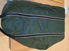 Dover Navy/Green Fleece Lined Saddle Bag &ldquo;Rebecca&rdquo;