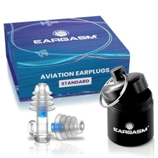 Eargasm Aviation Earplugs - Airplane Ear-Plugs for Ear Air Pressure Relief on...