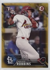 2016 Bowman Draft Draft Picks Gold /50 Walker Robbins #BD-7 4d3