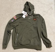 Men  s Large Nike Washington Commanders 2025 Salute To Service Dri-Fit Hoodie