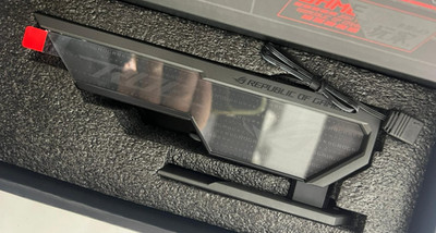 ASUS ROG Herculx Grafikkartenhalter AURA Sync Schwarz NEU L3