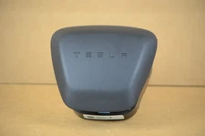 2021-2025 Tesla Model X Airbag Left Driver Steering Wheel OEM Black Air Bag