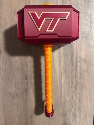 College Virgina Tech Themed Mjolnir Thor's Hammer