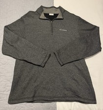 Columbia Men  s 1/4 Zip Pullover Charcoal Gray XL
