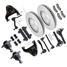 Front Upper Control Arm Tie Rod End Brake Rotor For Chevy S10 GMC Sonoma 1998-04