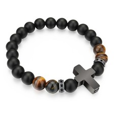 Cremation Jewelry Cross Urn Bracelet for Ashes for Women Men Memorial Urn Jew...