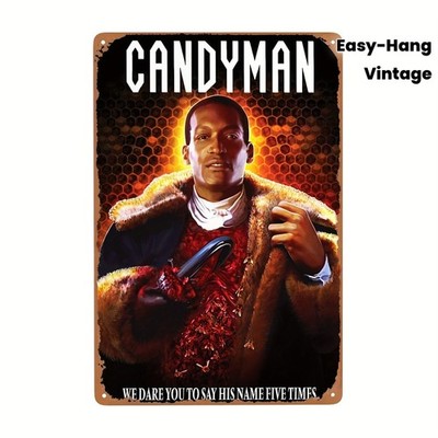Candyman Vintage Horror Movie Tin Metal Signs Home Décor Iconic Candyman Logo Ic