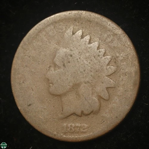 1872 Indian Head Small Cent - AG Details