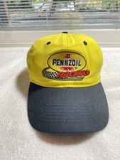 PENNZOIL RACING STRAP BACK Hat YELLOW BLACK RED Nascar men’s USA MADE K Products