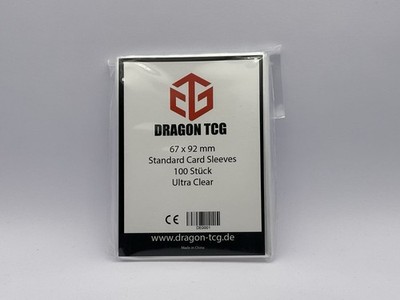 100 Stück Standard Card Sleeves 67 x 92 mm Ultra Clear TCG Und Sportkarten Neu