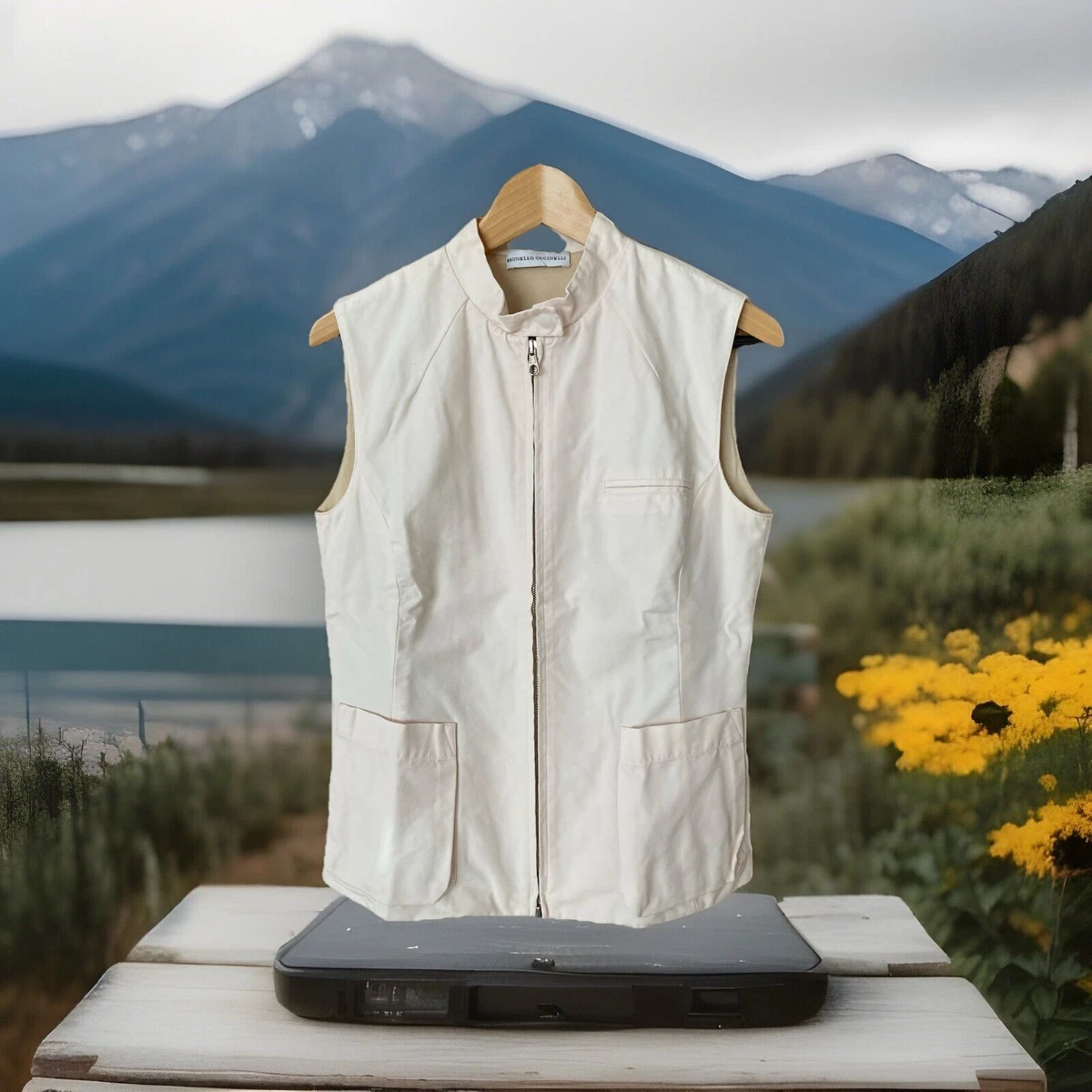 Blazer Brunello Cucinelli - Coton Maille Rayé - Taille 42 - Neuf Avec étiquettes