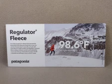 Patagonia Display Ad Counter top Cardboard Regulator Fleece Photo 16" x 7"