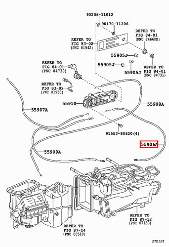 Genuine Toyota LandCruiser 79 78 Series VDJ HZJ Heater Direction Control Cable - Picture 9 of 9