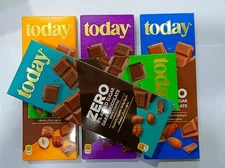 10 Mixed Today Chocolate Bar Zero Added Sugar Low Calories Taste Great No Weight