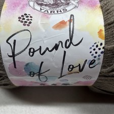 Lion Brand Pound of Love Taupe Acrylic 4 Worsted Weight 1020 Yards