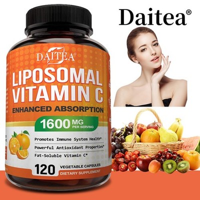 Liposomales Vitamin C Kapseln - Verbessert die Aufnahme, Energie und Immunität