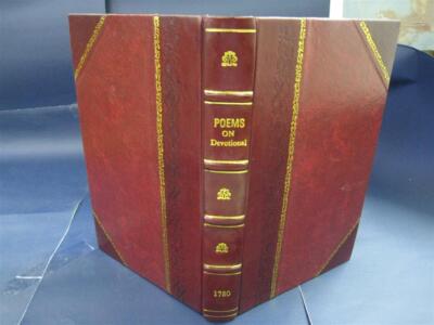 Poems, On Subjects Chiefly Devotional In Two Volumes. A New Edit [Leather Bound]